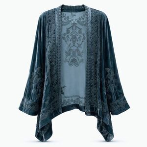 Sundance Left Bank Velvet Embroidered Cardigan